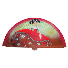 Cargar imagen en el visor de la galería, No podía faltar en nuestra colección el homenaje a la excepcional obra de Velázquez "Las meninas". El abanico Chic Meninas, un distinguido abanico moderno, galán y muy femenino que proyecta la imagen de una creativa silueta de mujer, sin rostro, pero con un alegre atuendo e impactante vuelo en su falda.