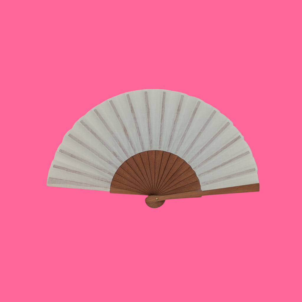 ABANICO LISO ANCHO · Peral · 19 cm