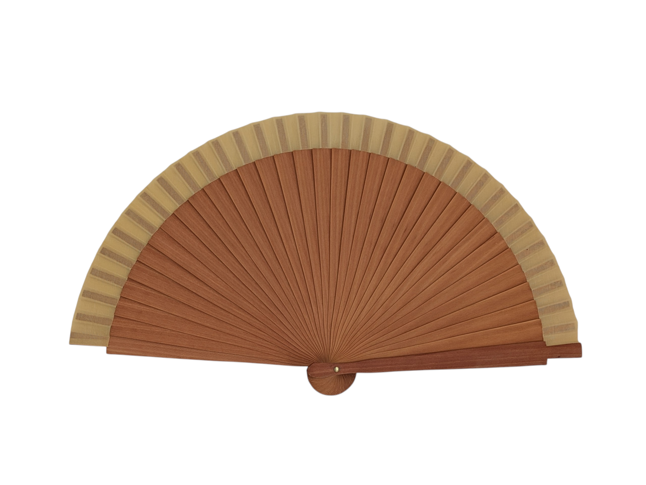 Abanico liso estrecho beige