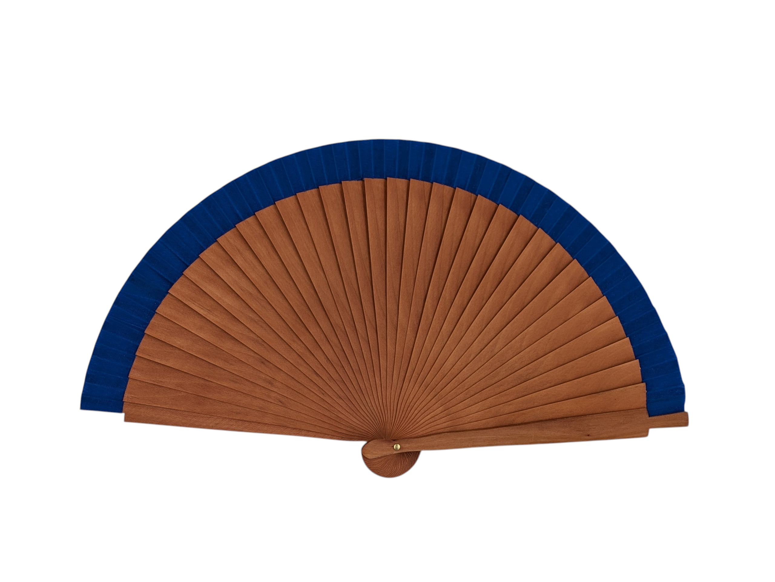Abanico liso estrecho azul marino
