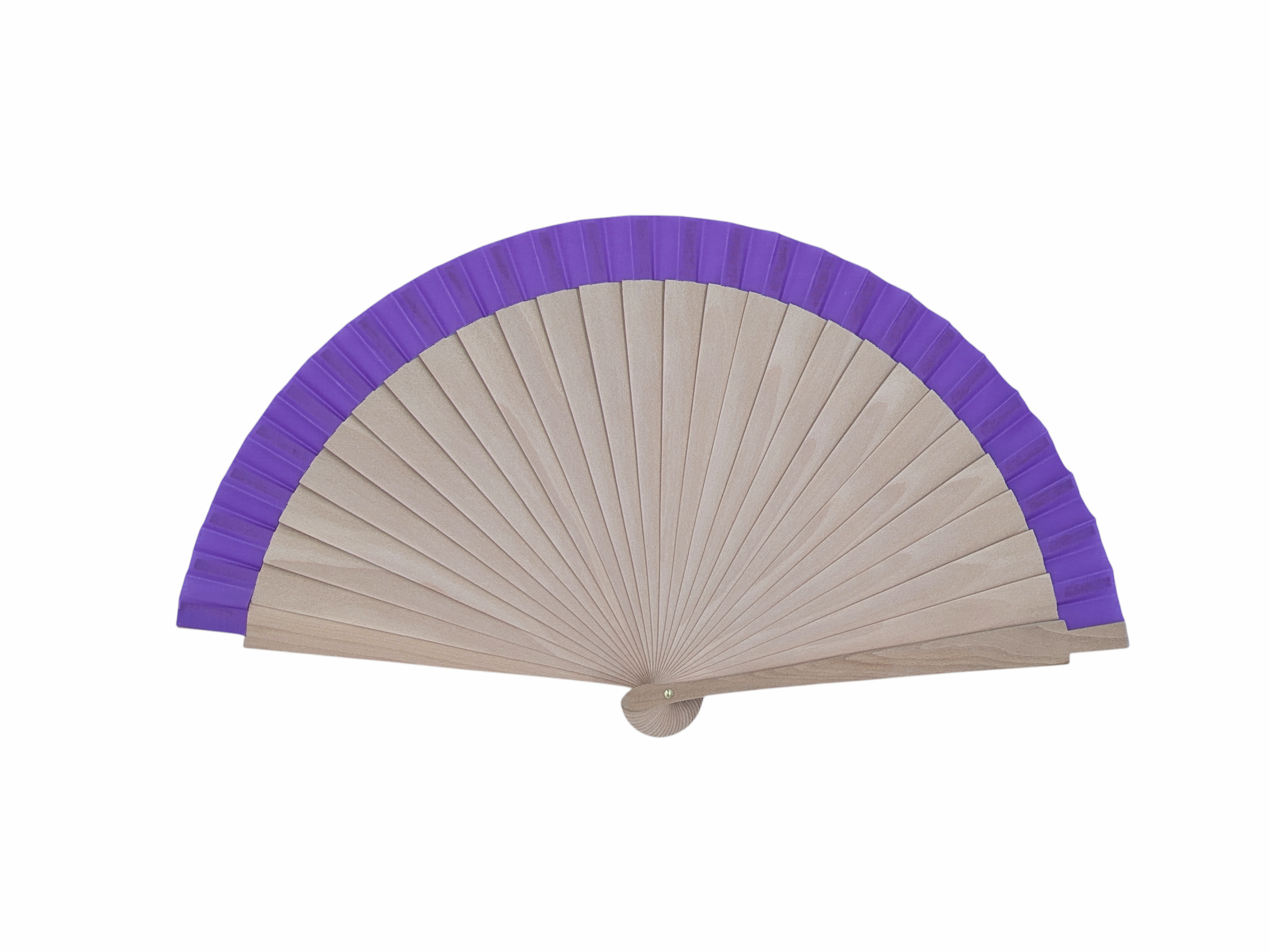 Abanico liso estrecho abedul