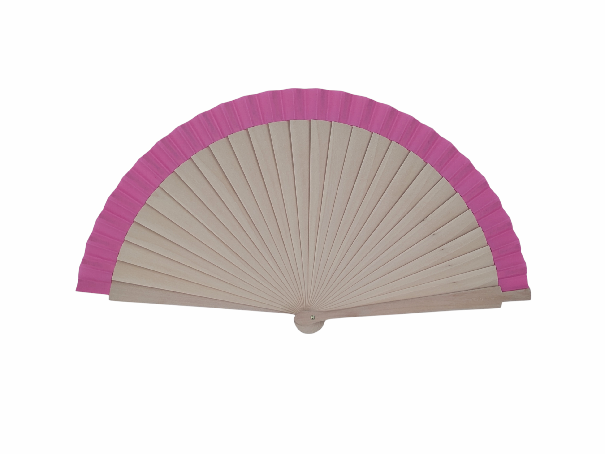 Abanico liso estrecho abedul
