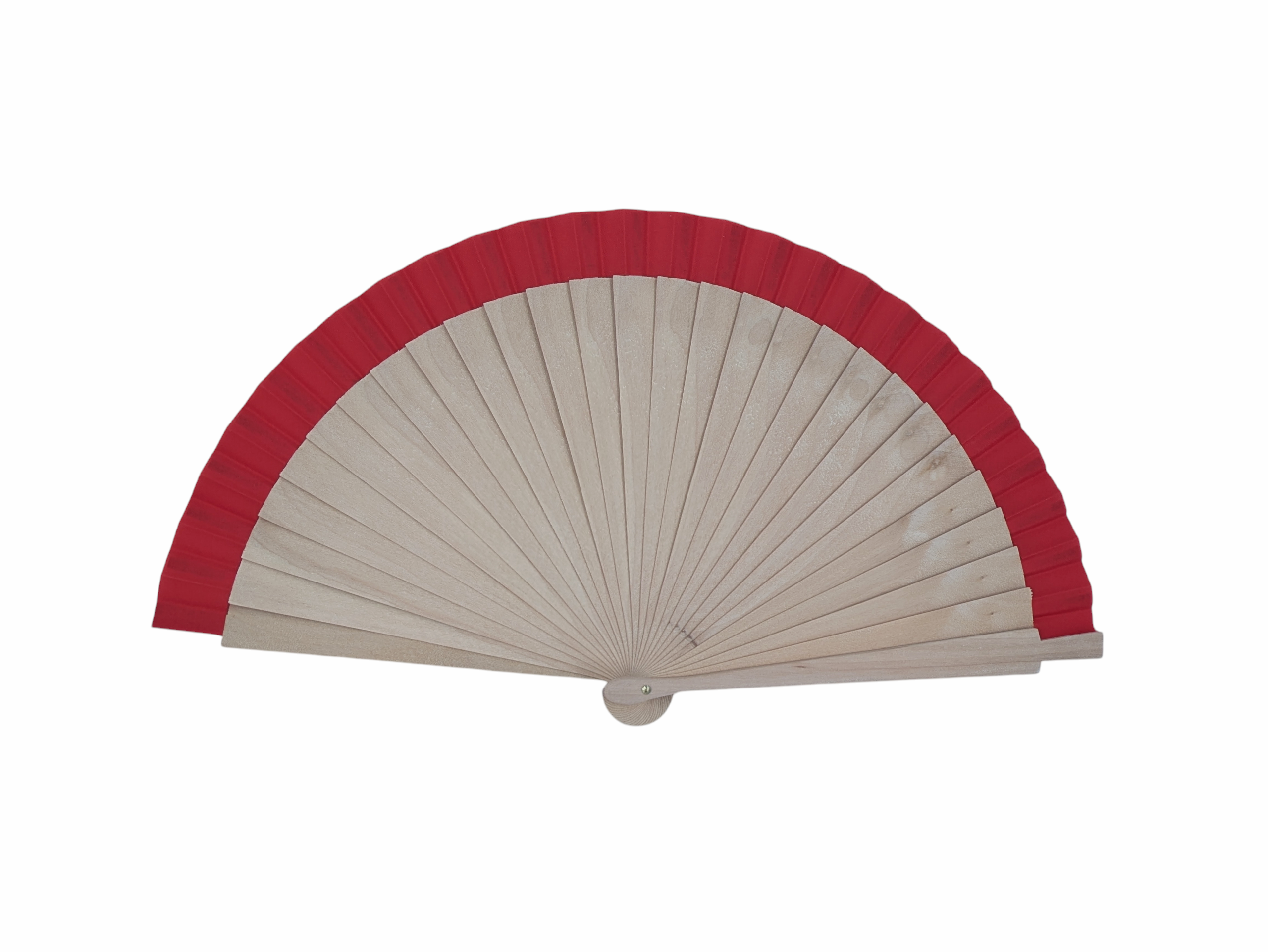 Abanico liso estrecho abedul