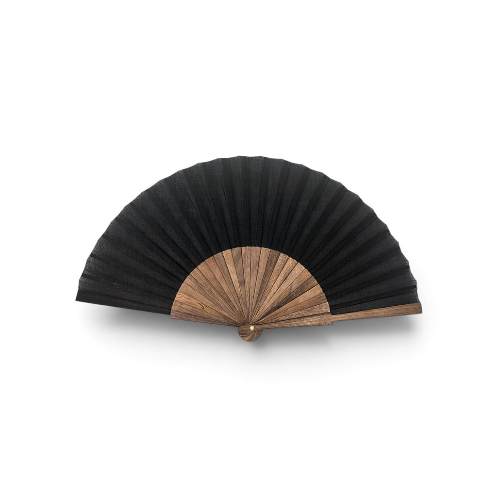 ABANICO LISO ANCHO · Nogal · 23 cm