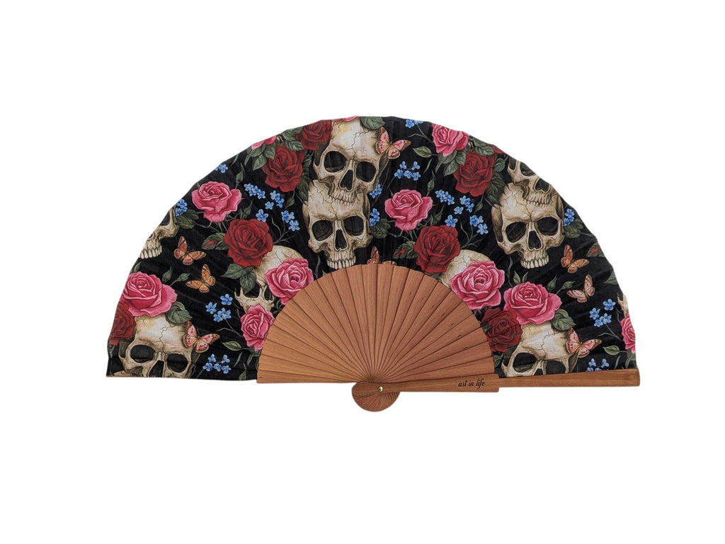 Abanico Death & Roses Fan