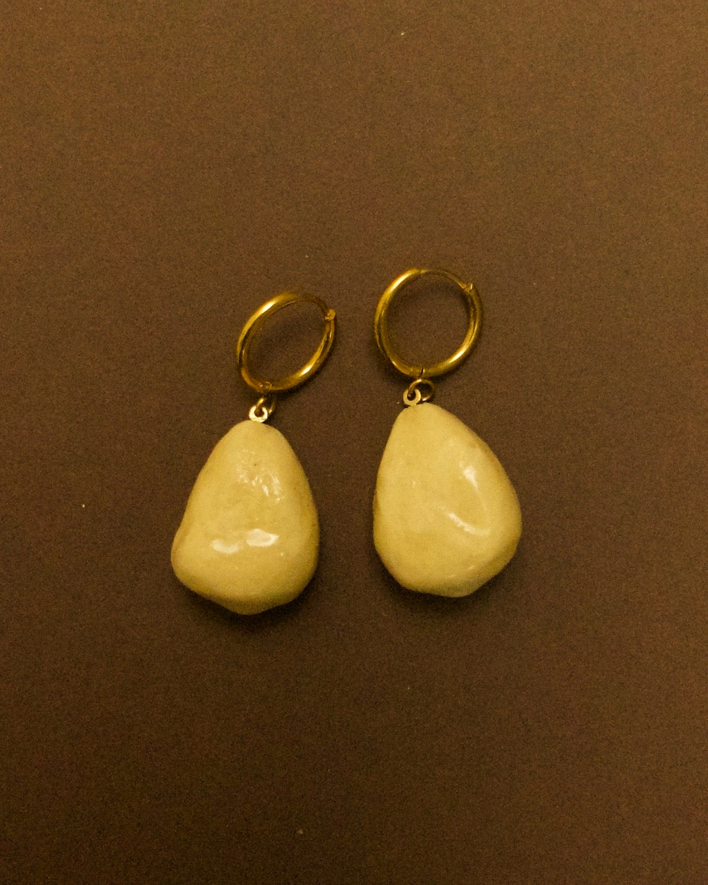 Pendientes Gota Blanco