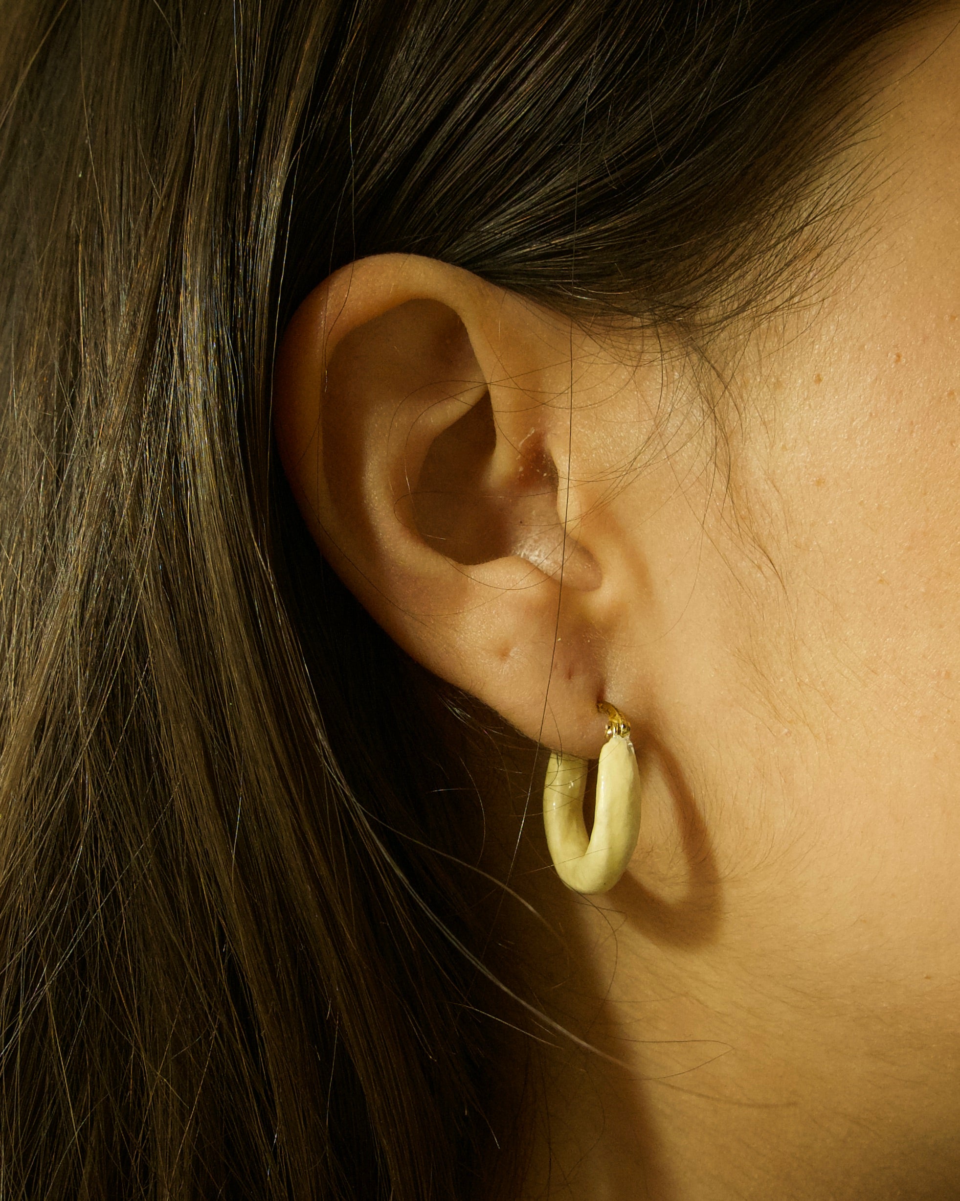 Pendientes Aro Blanco