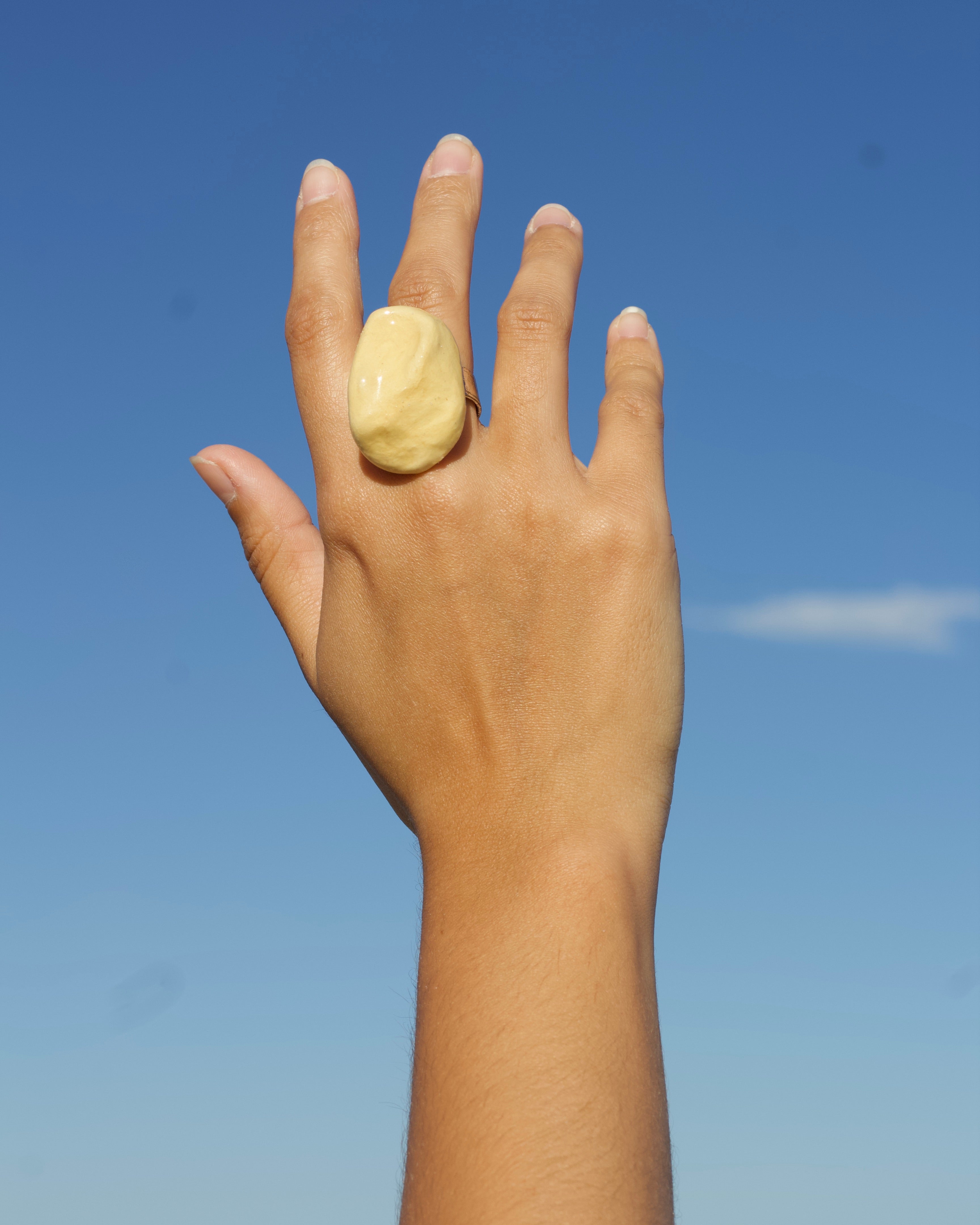 Anillo Bola Blanco