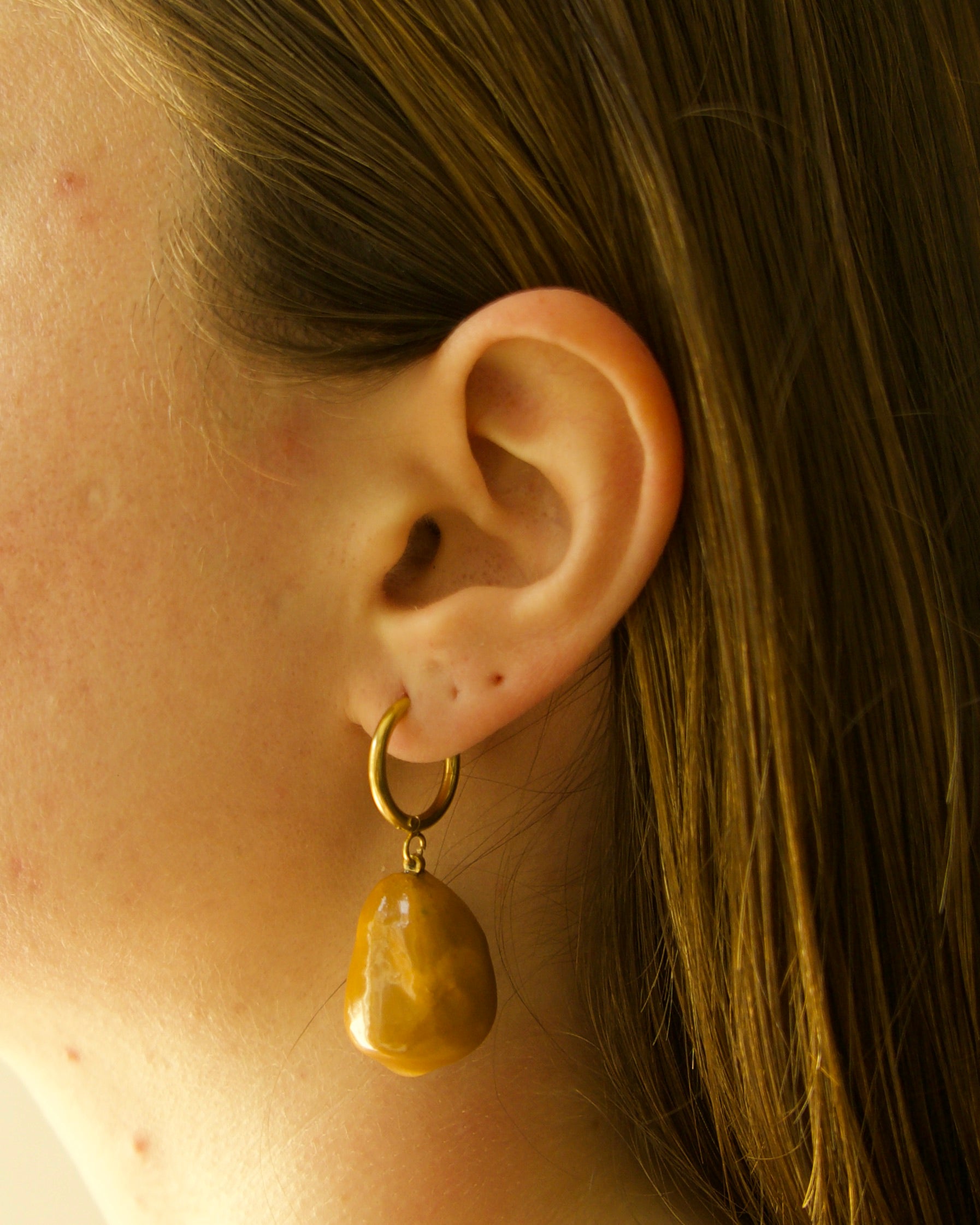 Pendientes Gota Ocre