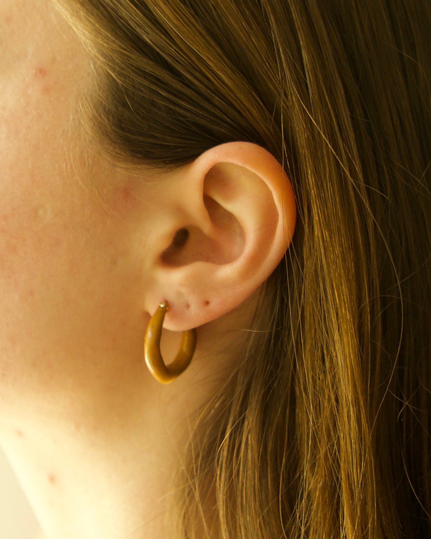 Pendientes Aro Ocre