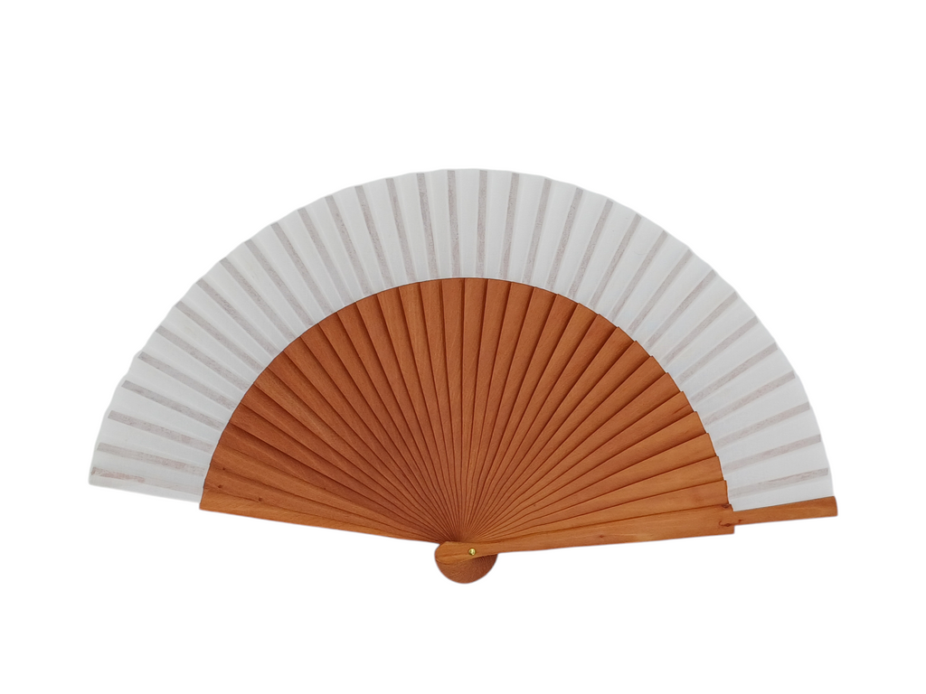 ABANICO LISO MEDIO · Peral · 23 cm