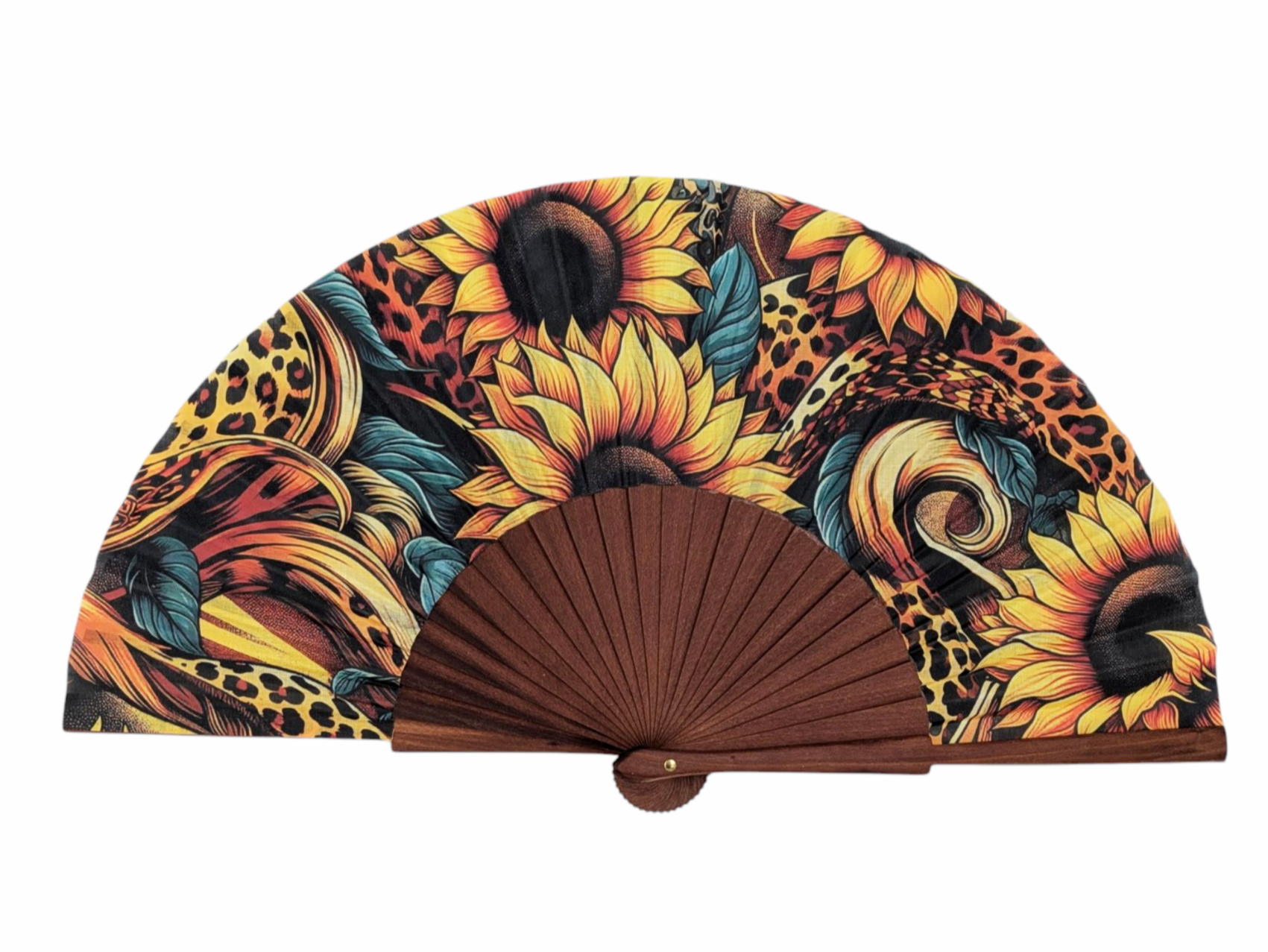 Abanico Sunflowpard Fan🌻🤎