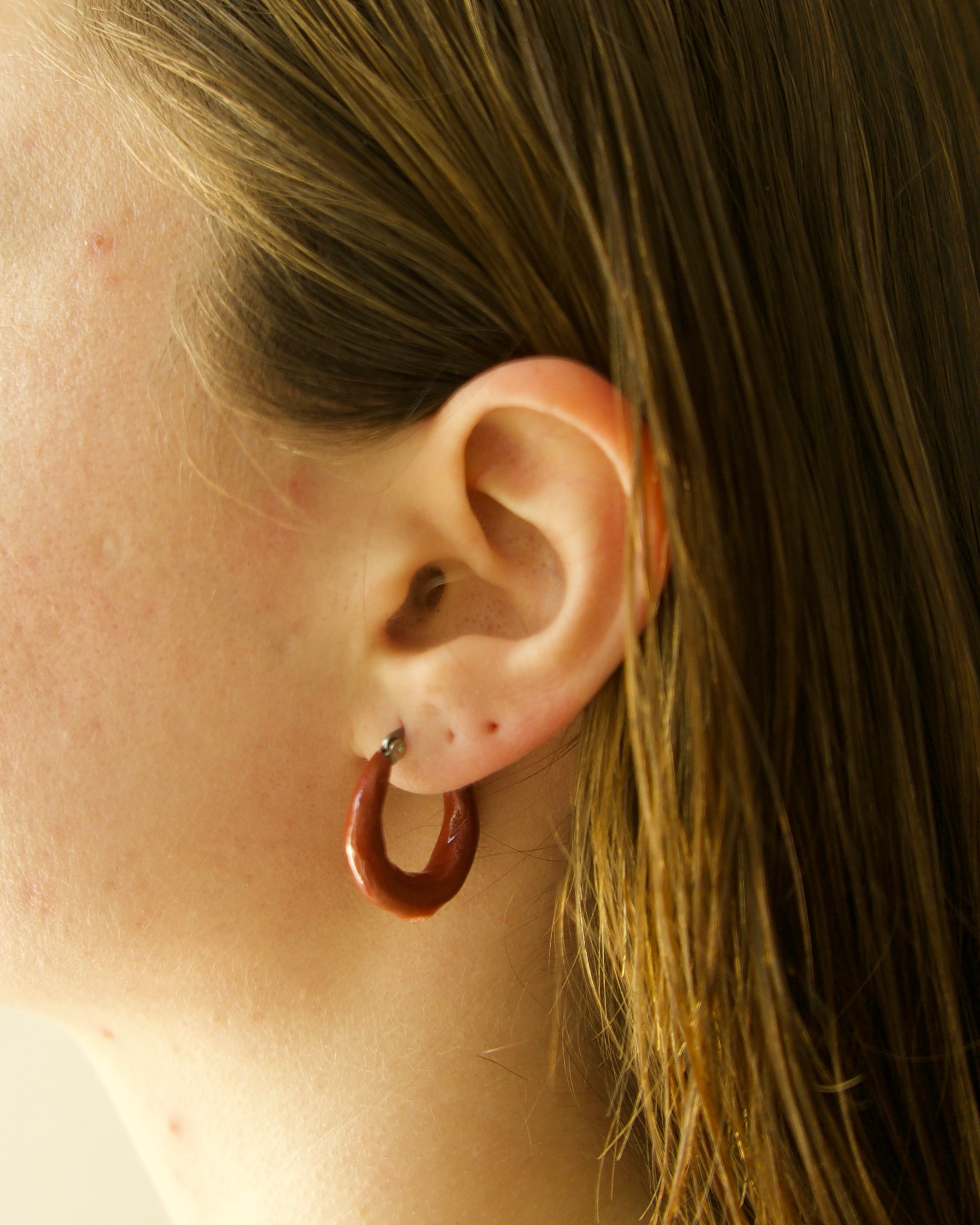 Pendientes Aro Teja