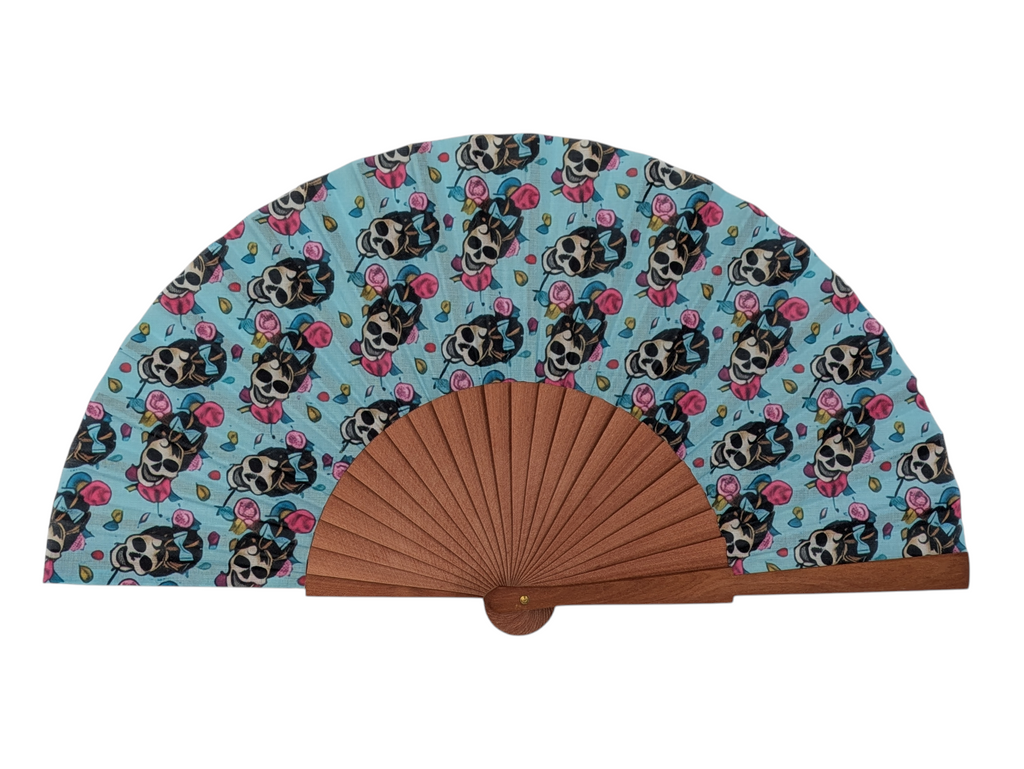 Abanico Iulia Skeleton Fan ☠️🌹