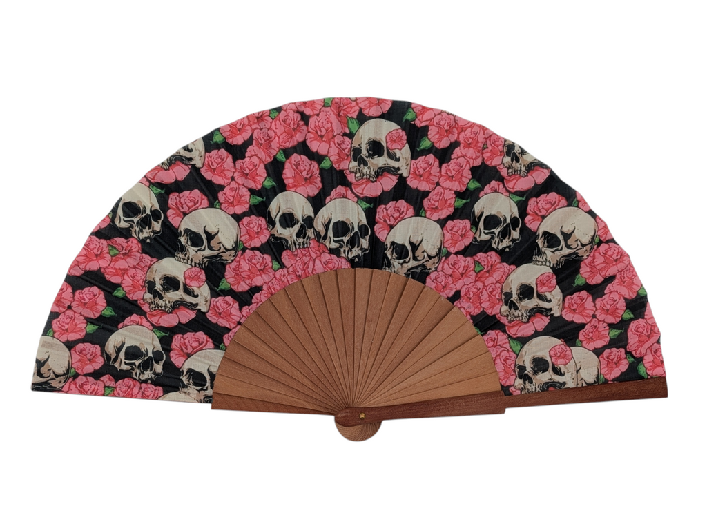 Abanico Skull Calavera Fan 💀🌺