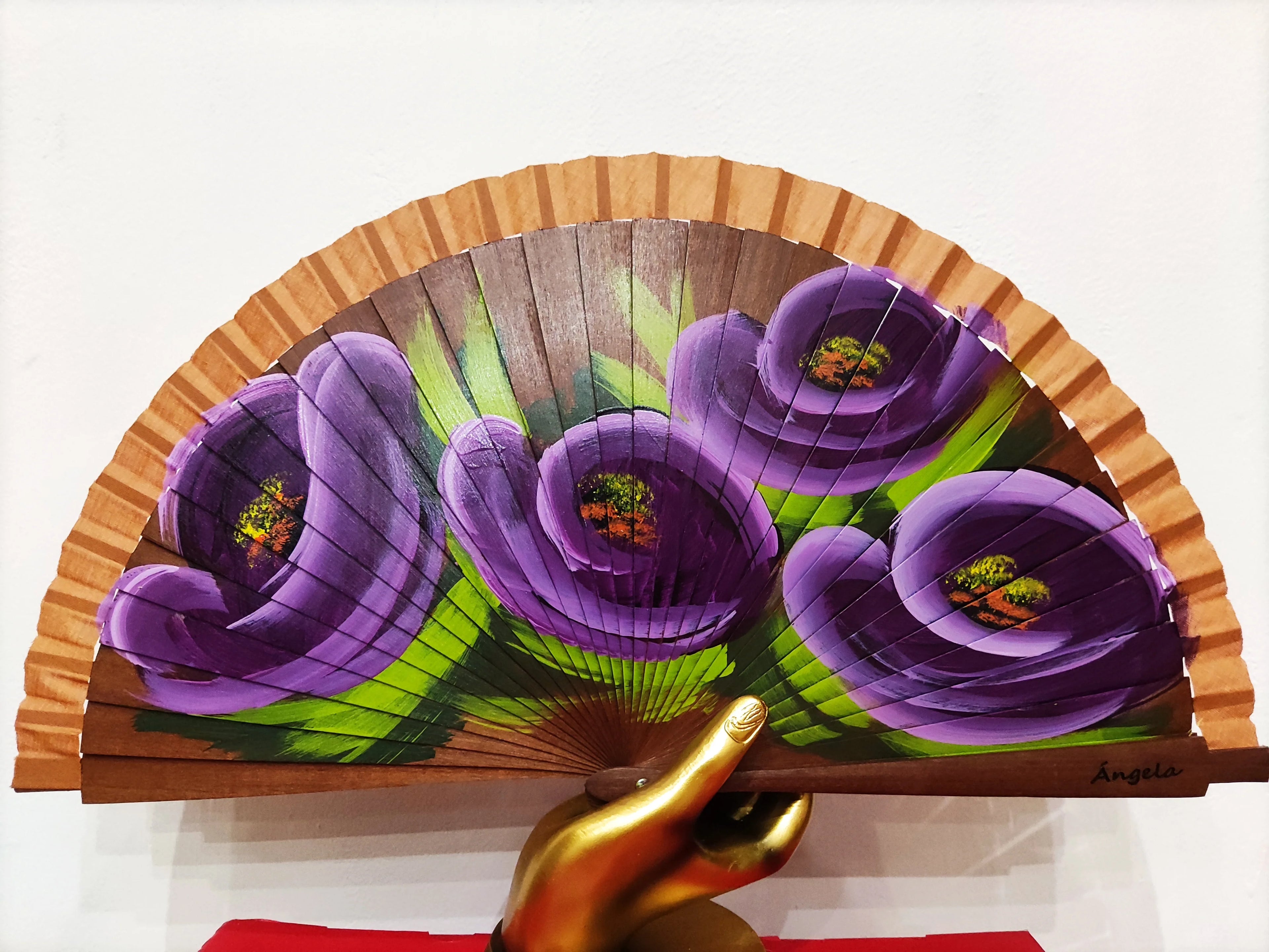 Abanico Flores de Amatista