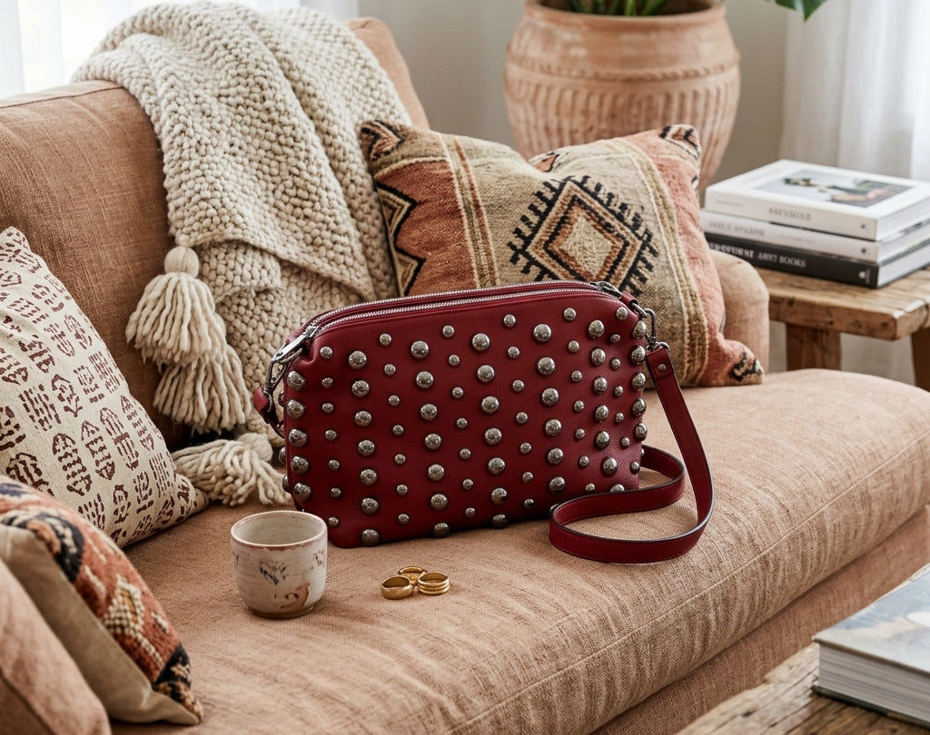 Bolso Boho-Edgy Red