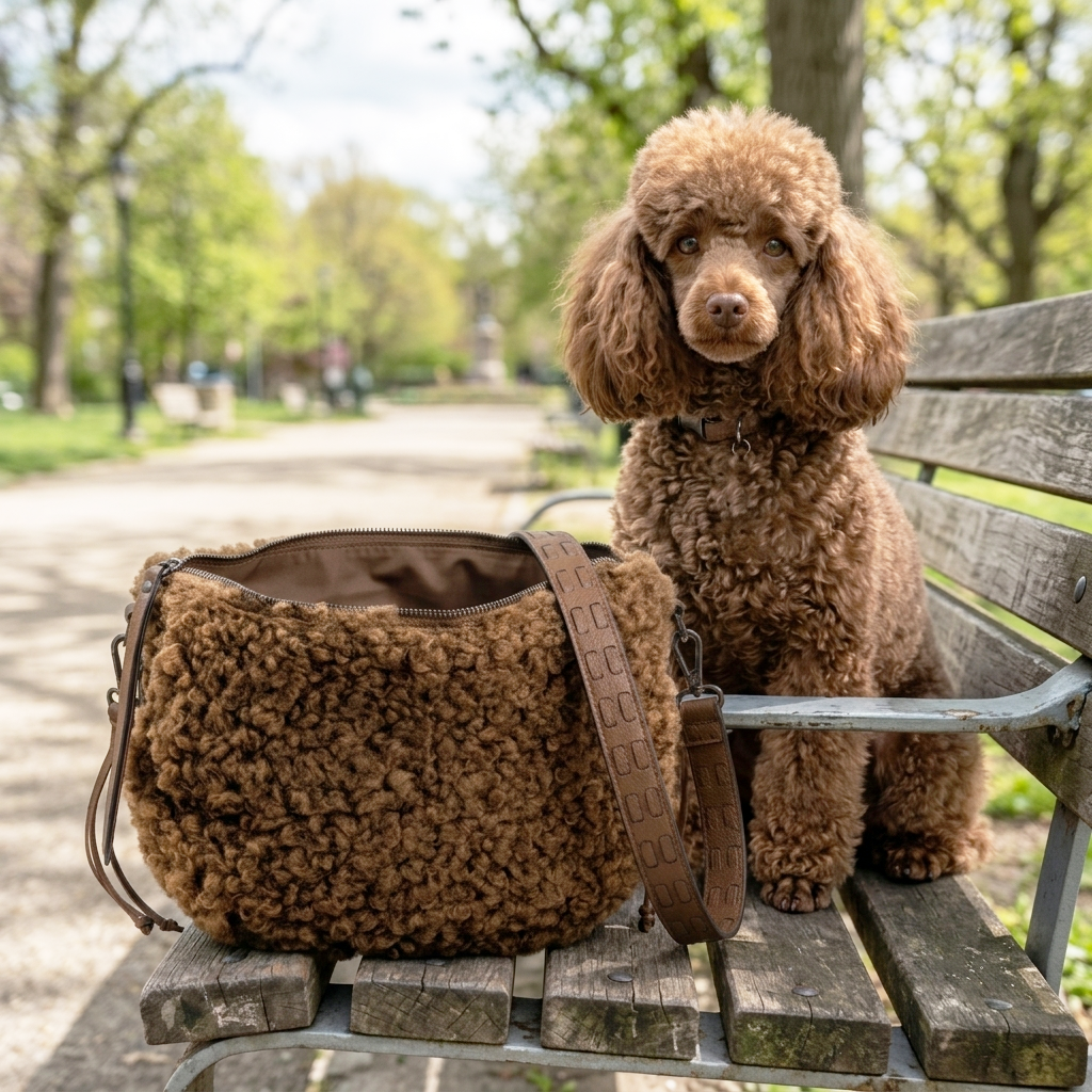 Poddle Bag – Bolso Bandolera Efecto Rizado Pelo de Caniche