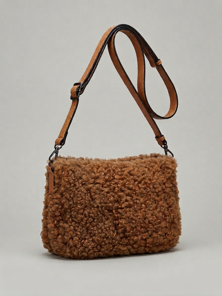Poddle Bag – Bolso Bandolera Efecto Rizado Pelo de Caniche