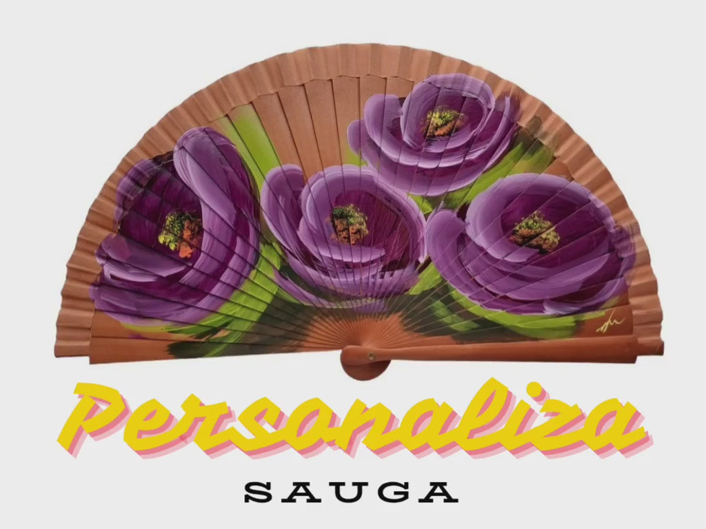 Abanico Flores de Amatista