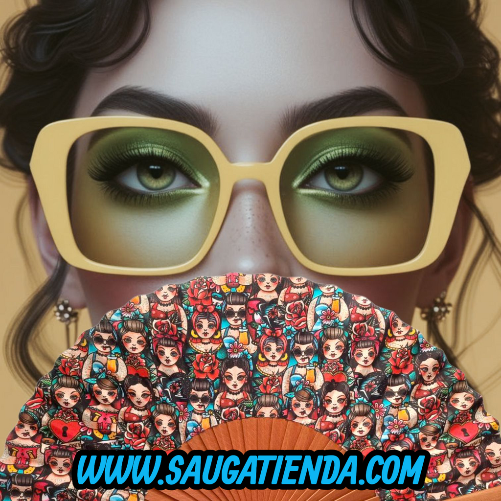 Abanico Kimberly Mirror Fan 🪆💋