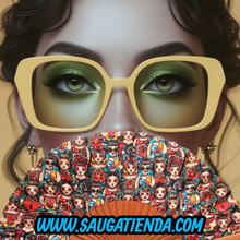 Load image into Gallery viewer, Abanico Kimberly Mirror Fan 🪆💋
