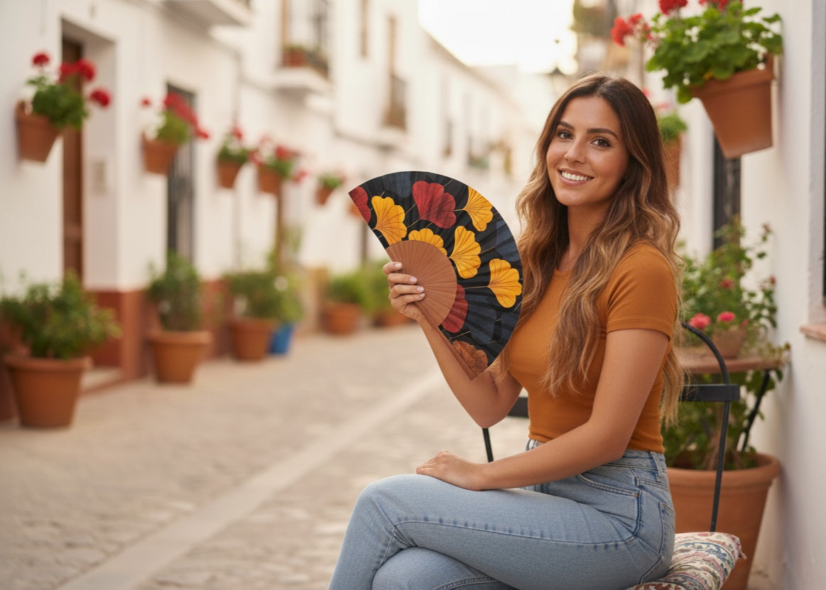 Abanico Ginkgo Biloba 27 cm