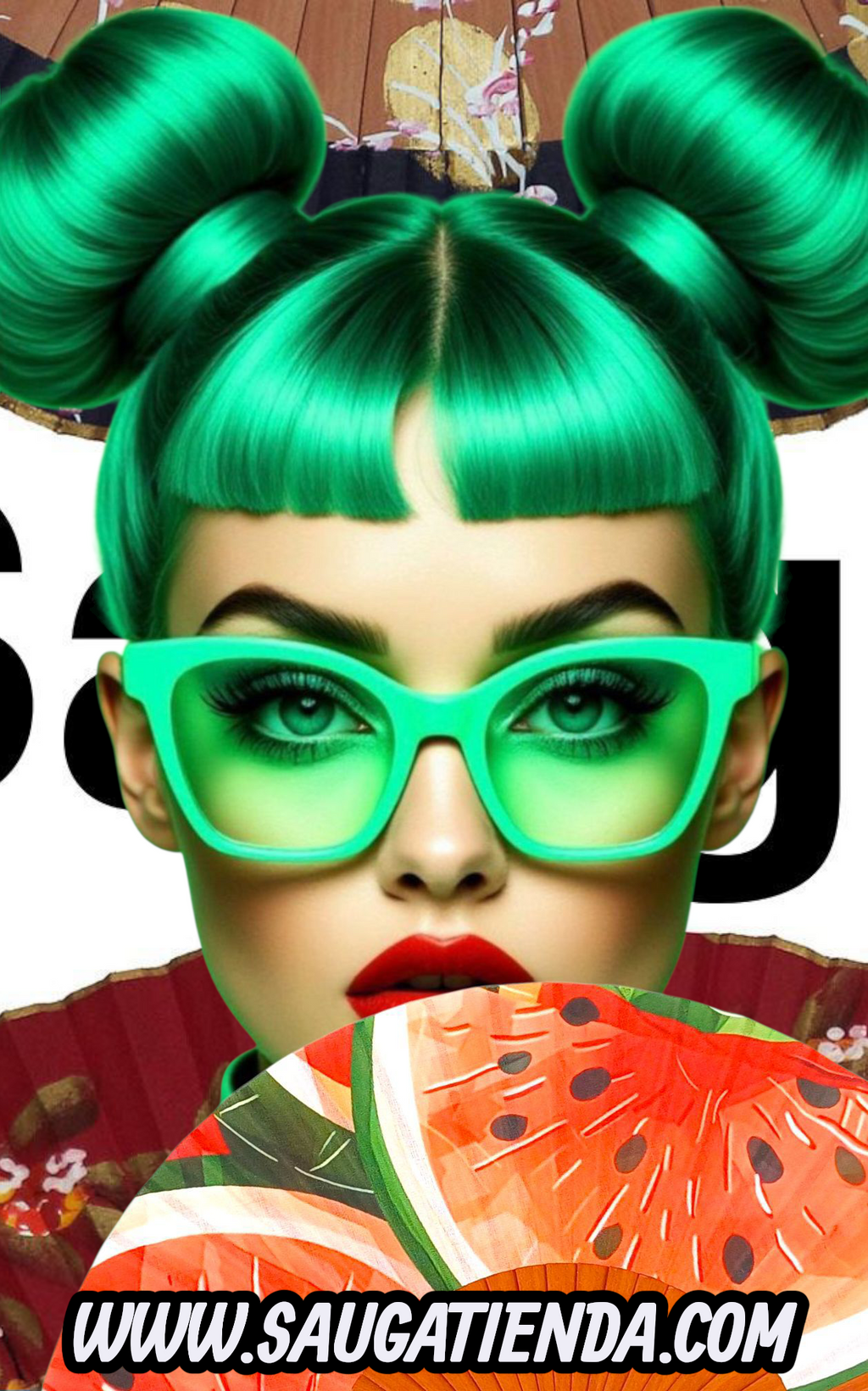 Abanico Breeze & Watermelon Fan🌞🍉