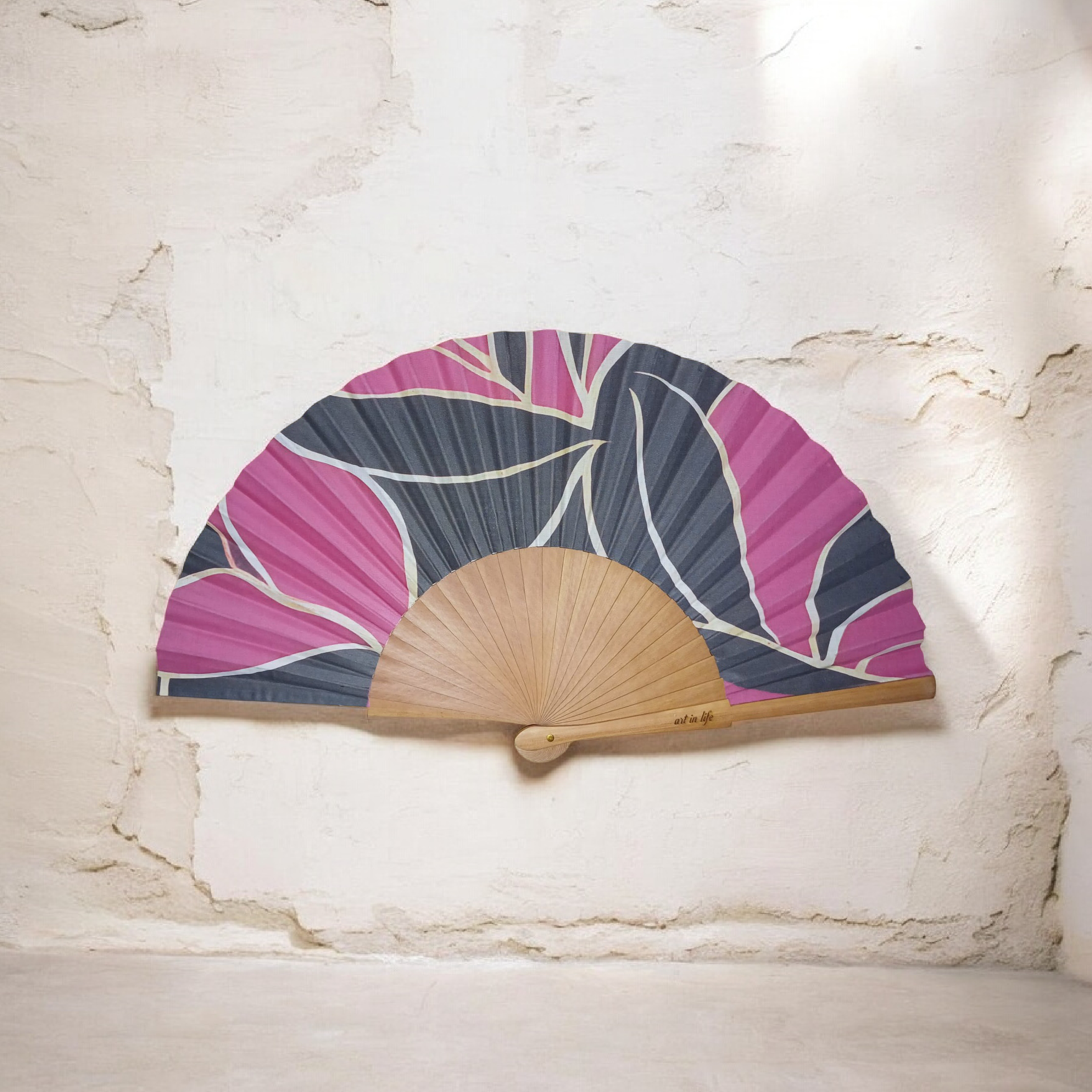 Abanico Ink & Rose Fan ✨💖