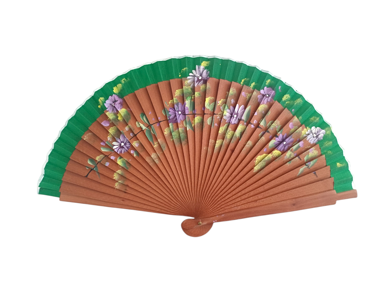 Abanico Flores Lilas