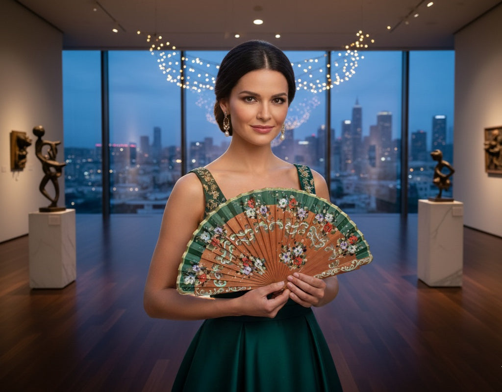 Abanico Serpentina Jade