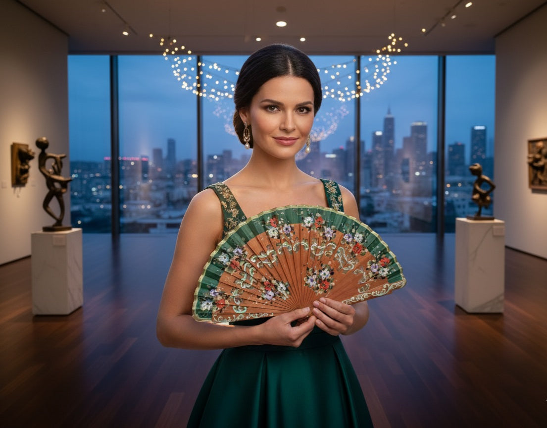 Abanico Serpentina Jade