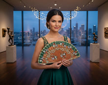 Cargar imagen en el visor de la galería, Abanico Serpentina Jade
