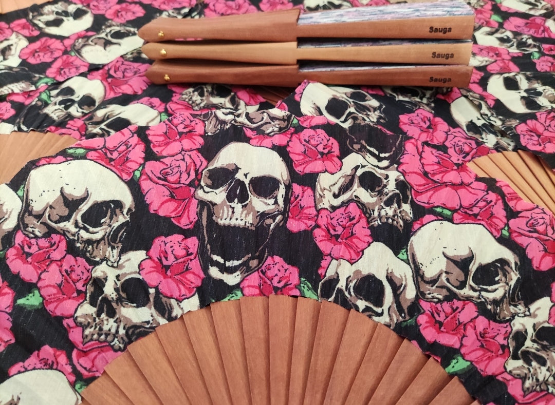 Abanico Skull Calavera Fan 💀🌺