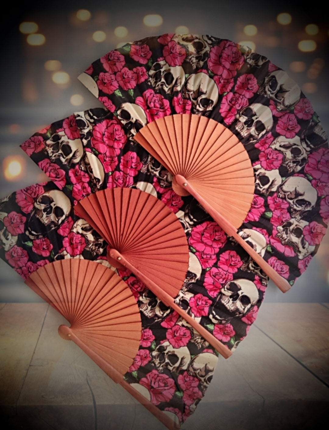 Abanico Skull Calavera Fan 💀🌺
