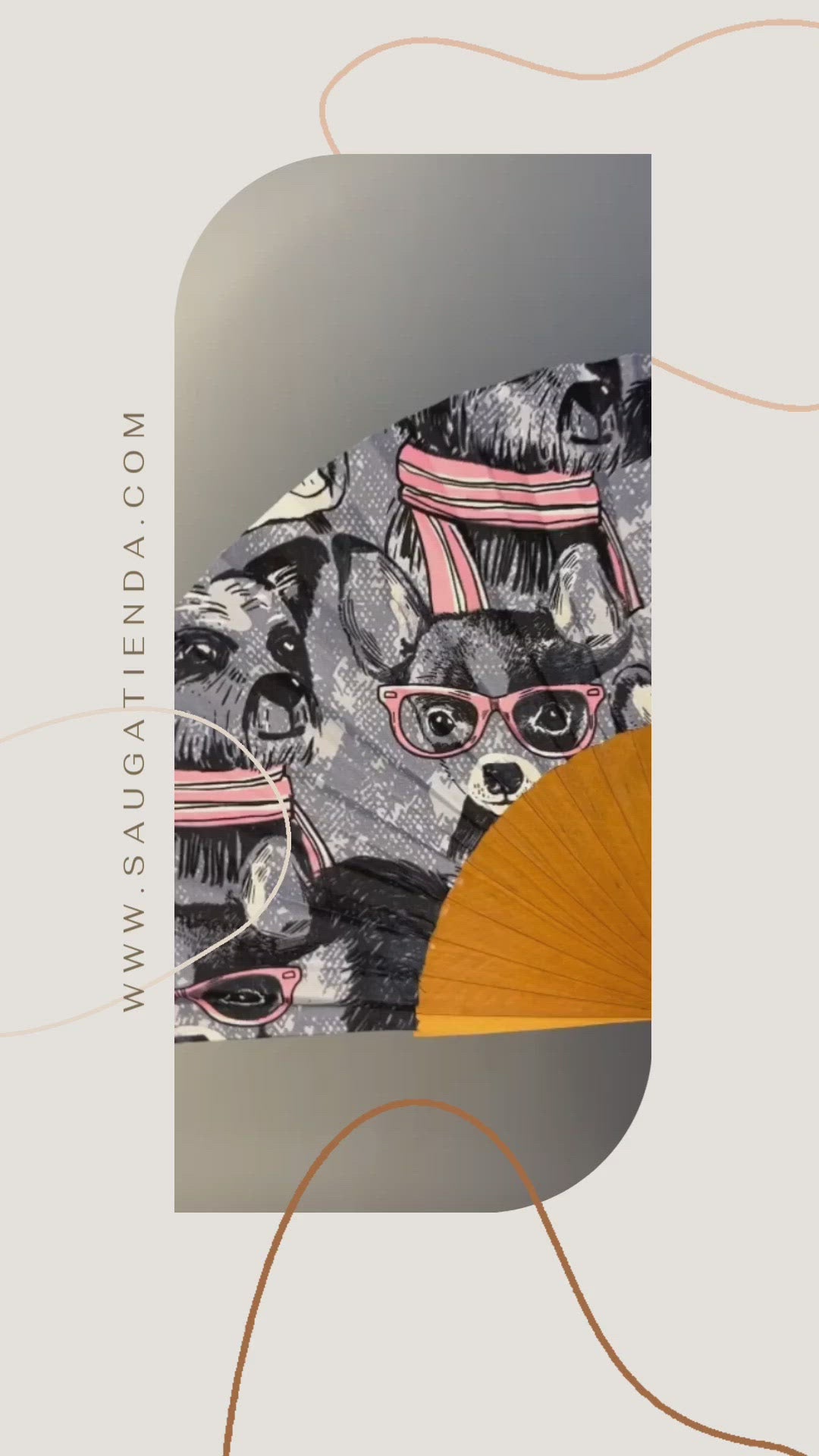 Abanico  Miss Guaudog Fan🐶❄️